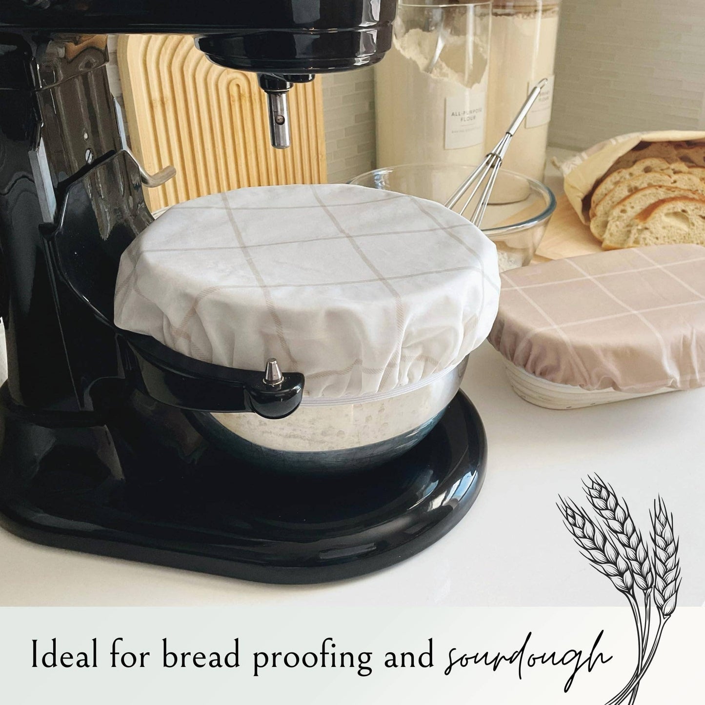 Nectar & Nest, Reusable Beeswax Bowl Covers for Bread Proofing