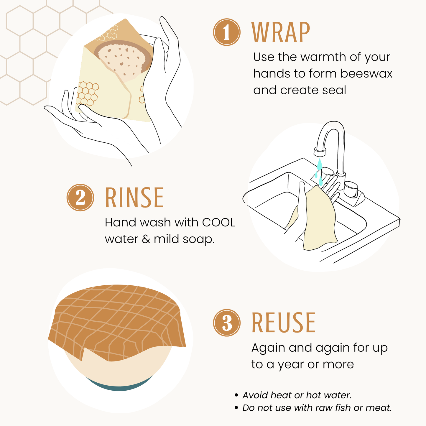 Nectar & Nest, XL Beeswax Bread Wraps