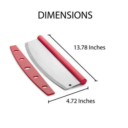 Fantes Cousin Luca's Rocking Pizza Cutter With Blade Guard