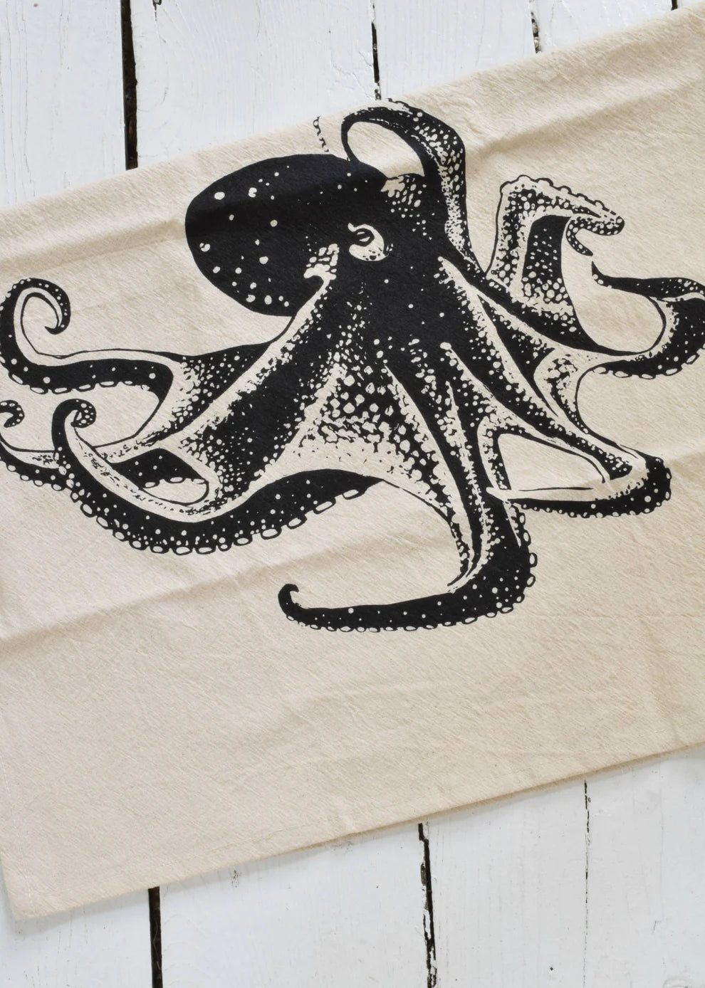 Hearth & Harrow, Organic Cotton Octopus Tea Towel (various colors)