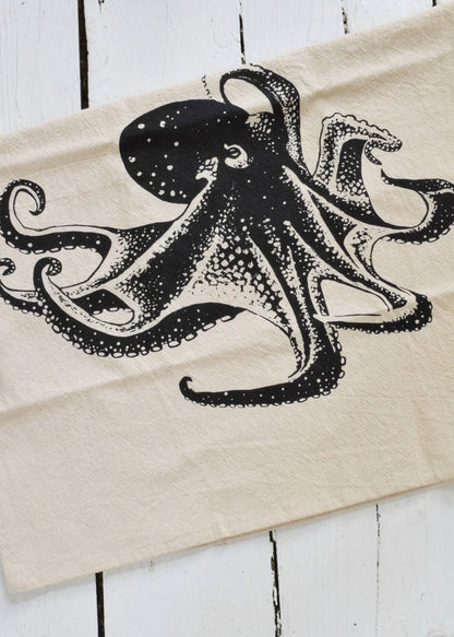 Hearth & Harrow, Organic Cotton Octopus Tea Towel (various colors)