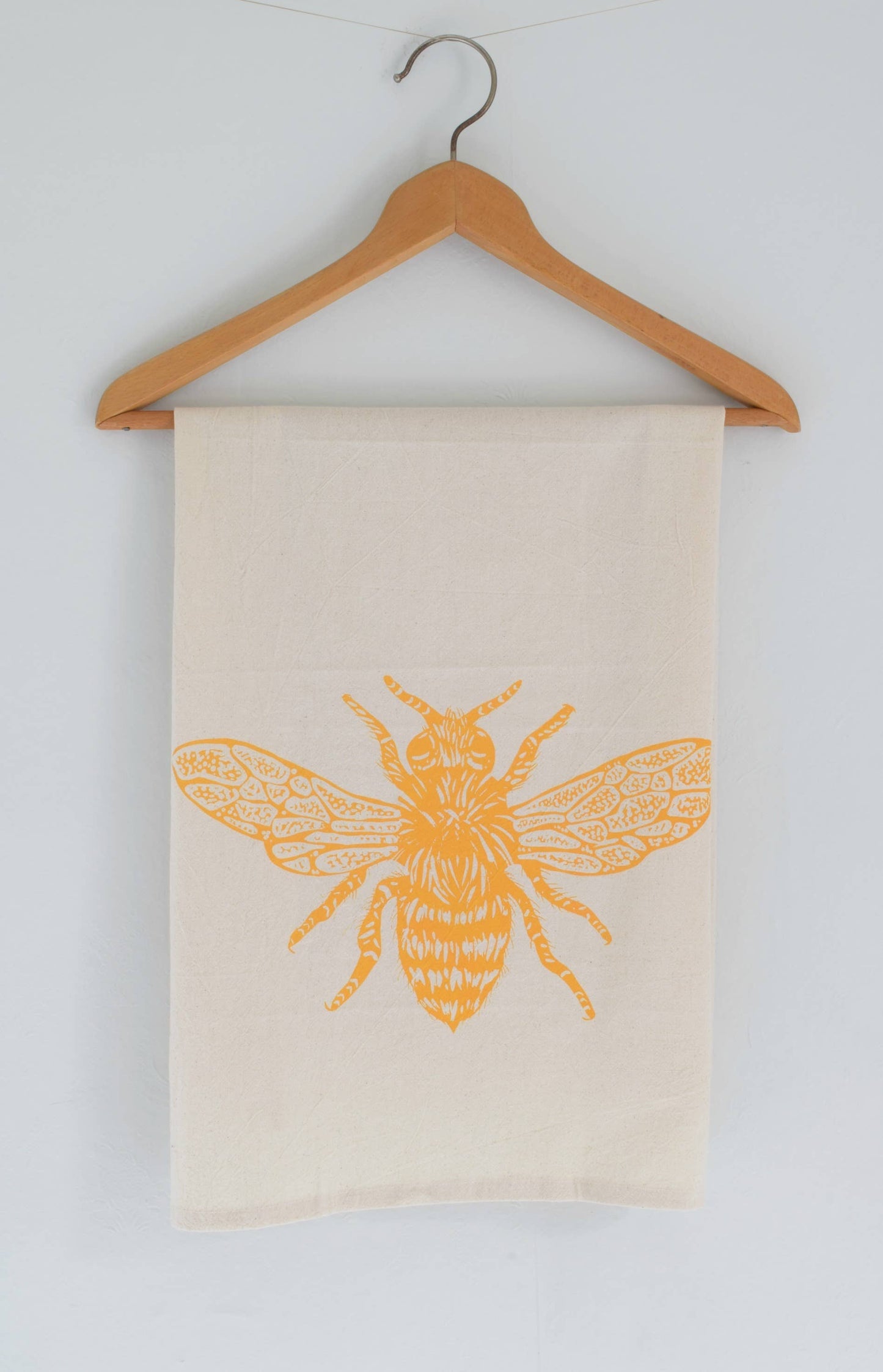 Honeybee Tea Towel in Yellow
