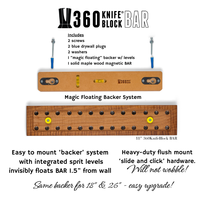 360KnifeBlock™ BAR – Guitar Wood