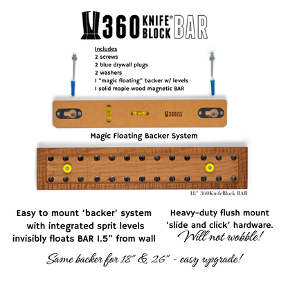 360KnifeBlock™ BAR – Guitar Wood