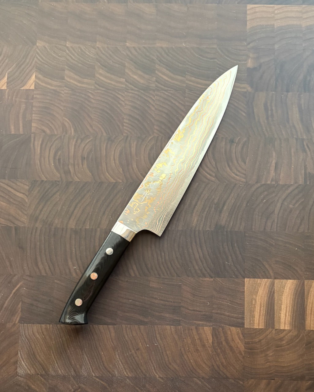 Takeshi Saji - Aogami #2 Rainbow Damascus, Gyuto 210(HD-1308)