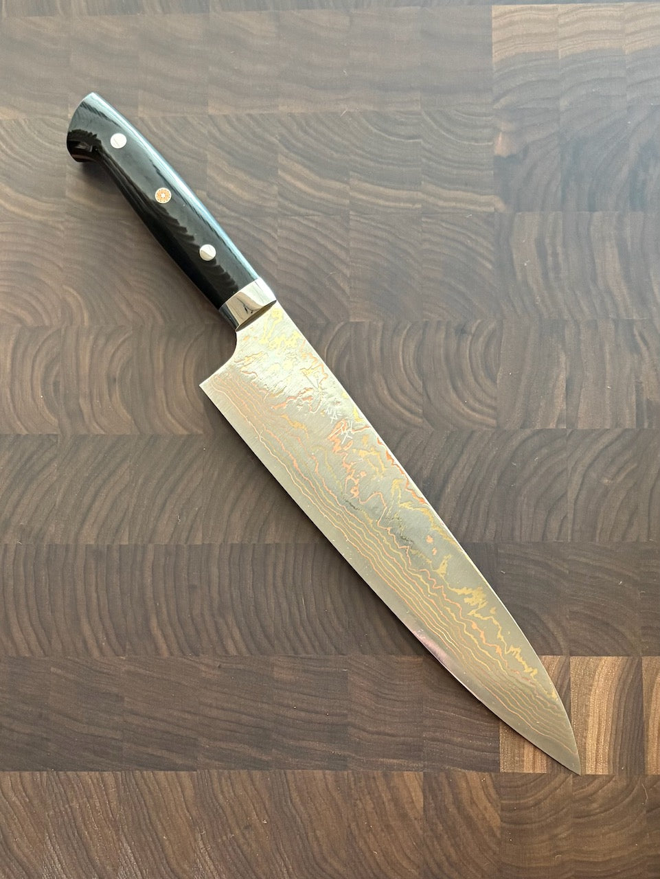 Takeshi Saji - Aogami #2 Rainbow Damascus, Gyuto 240 (HD-1309)