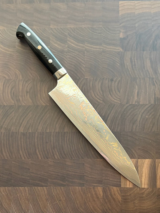 Takeshi Saji - Aogami #2 Rainbow Damascus, Gyuto 240 (HD-1309)