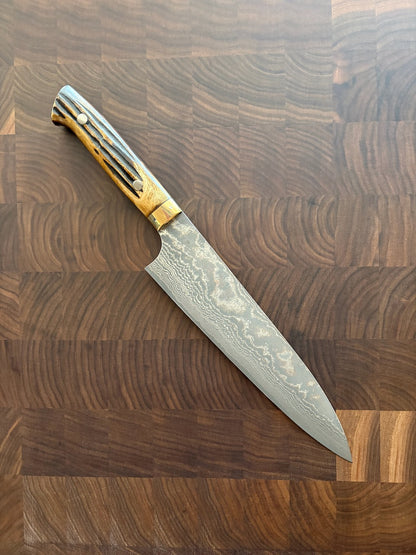Takeshi Saji - VG10 Black Damascus, Gyuto 210 (HA-4608)