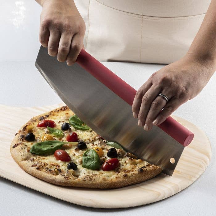 Fantes Cousin Luca's Rocking Pizza Cutter With Blade Guard