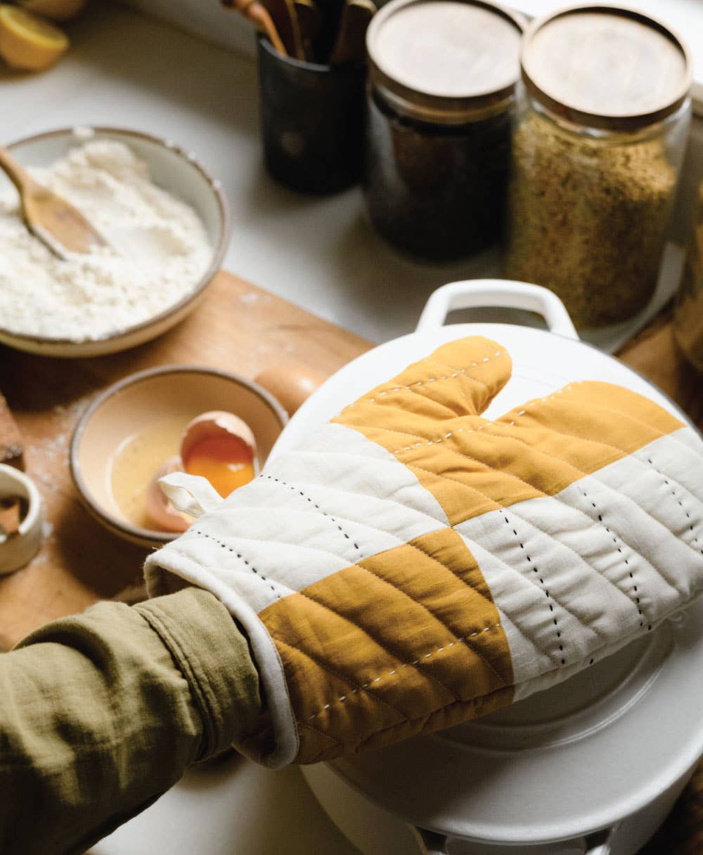 Anchal Quilted Oven Mitts