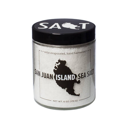 San Juan Island Sea Salt, 6 oz Jar Solar Evaporated Sea Salt