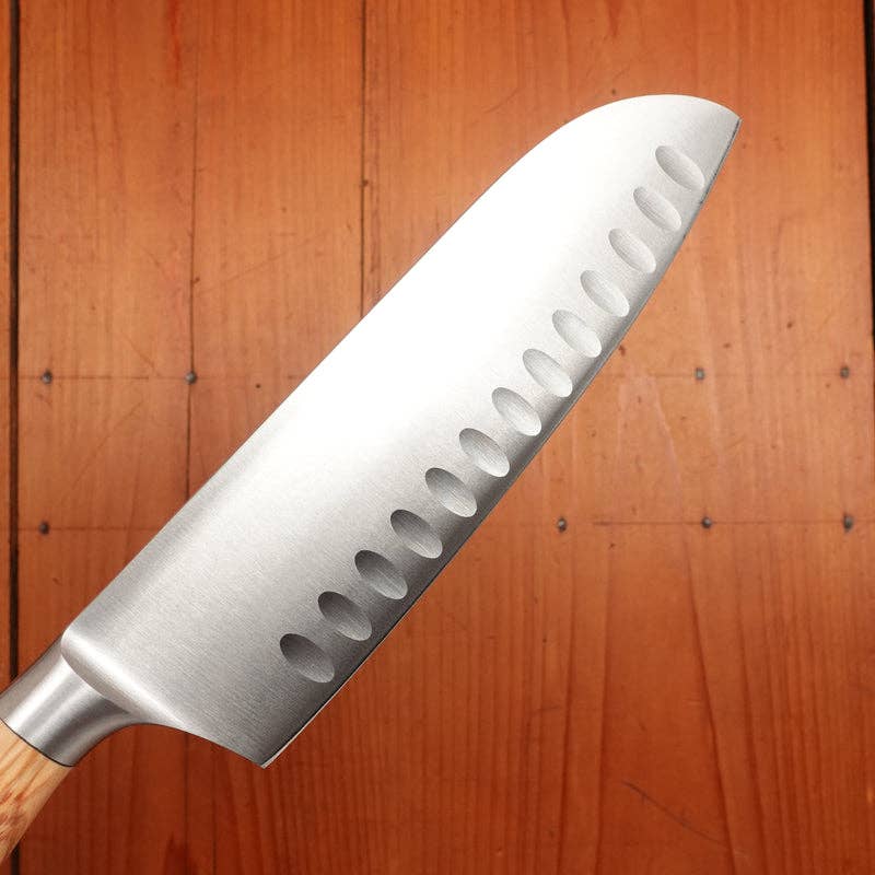 Friedr Herder, Madera Santoku with olive wood handle 6"