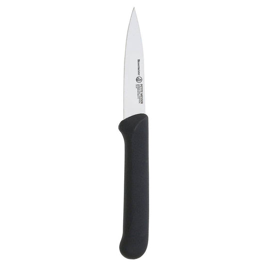 Messermeister Pro Series, Black Spear Point Paring Knife - Matching Sheath - 3”