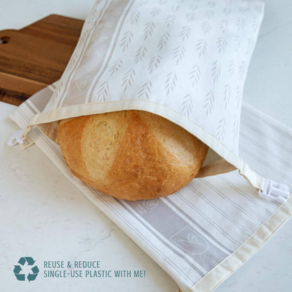 Nectar & Nest, Reusable Beeswax Bread Bags for Homemade Bread & Sourdough