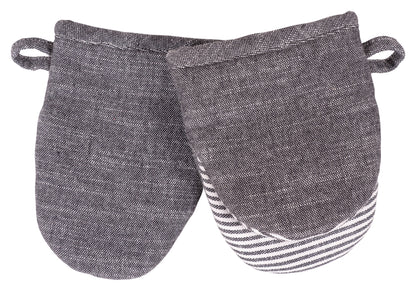 KAF Home, Strada Set of 2 Chambray Mini Mitts