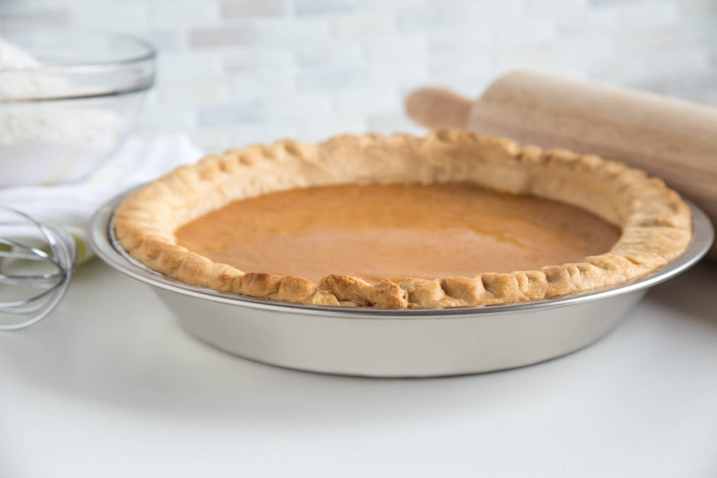 Fox Run Pie Pan, Stainless Steel, 9"