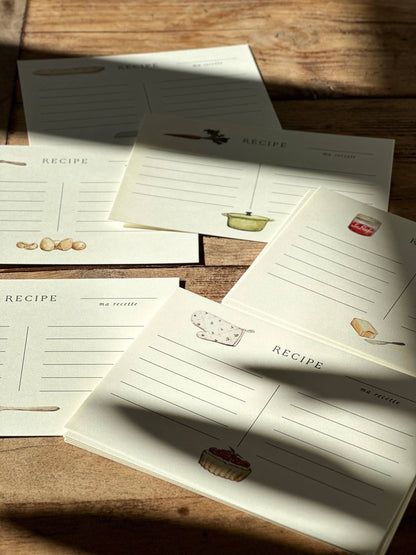 Vivi et Margot, Hand Illustrated Recipe Card Box Set 24