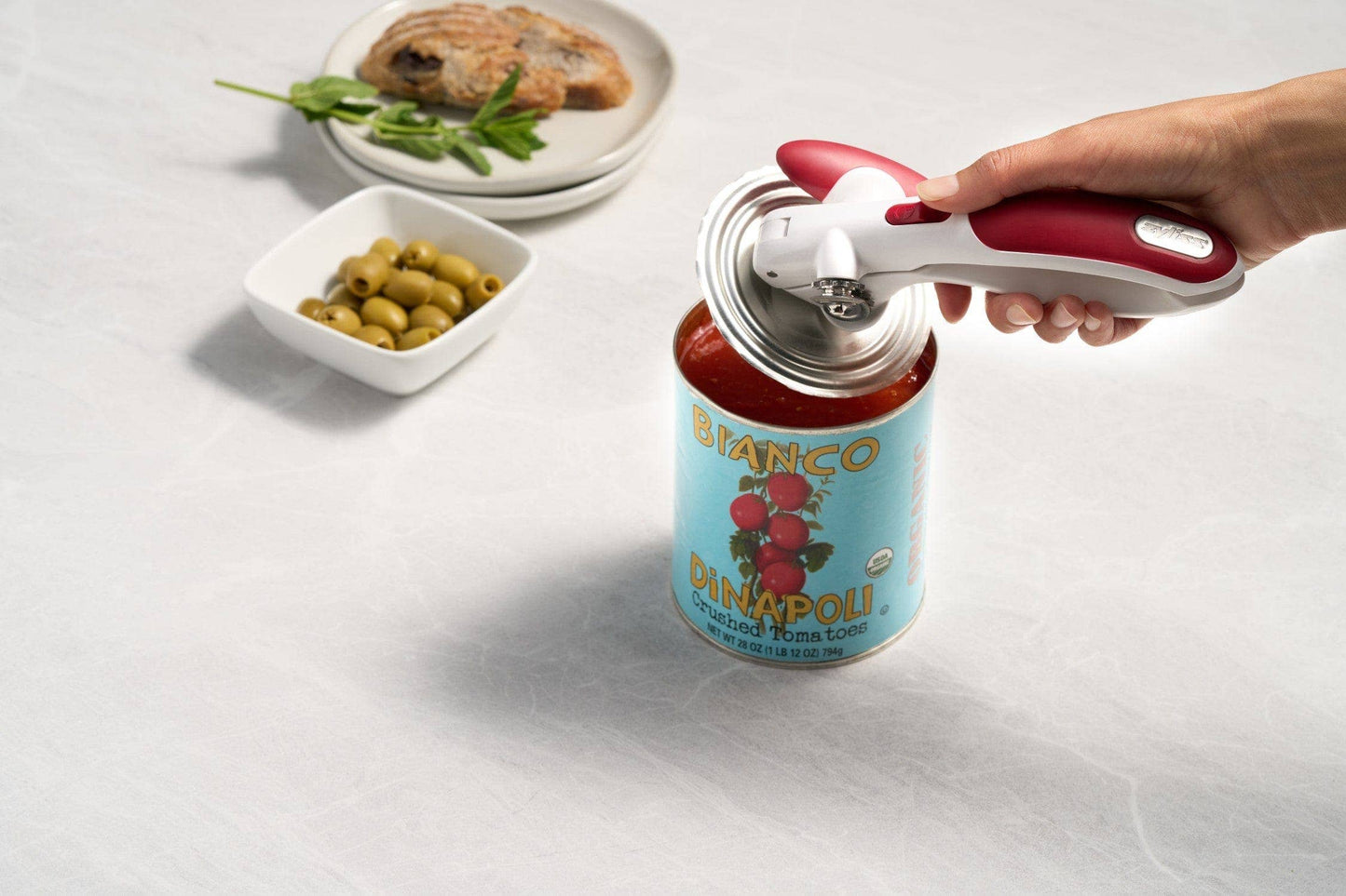 Zyliss Lock N' Lift Manual Can Opener with Lid Magnet