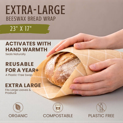 Nectar & Nest, XL Beeswax Bread Wraps