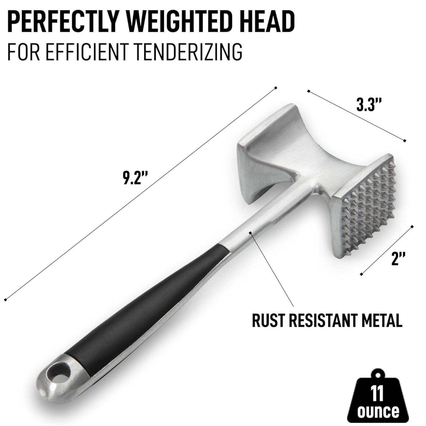 Zulay, Dual Sided Heavy Duty Meat Hammer Tenderizer