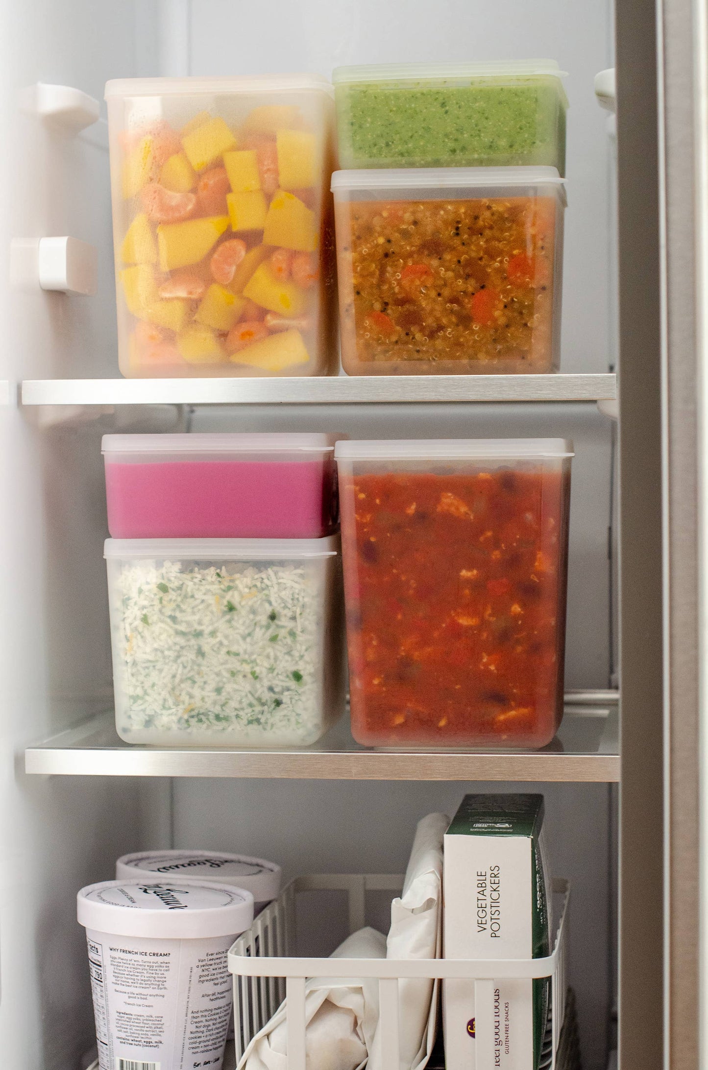 W&P Freezer Cube Storage Containers