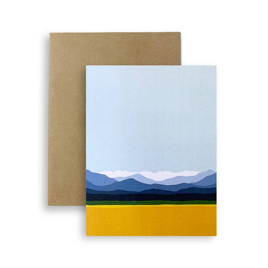 Red Umbrella, Big Sky Greeting Card