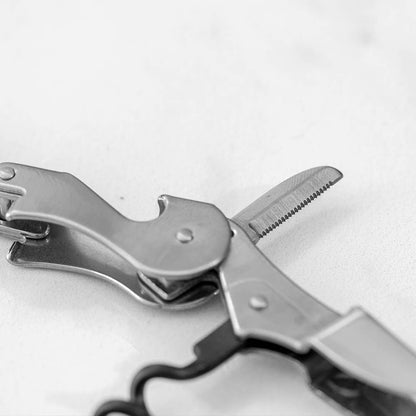 Wine Opener, Stainless Steel & Black