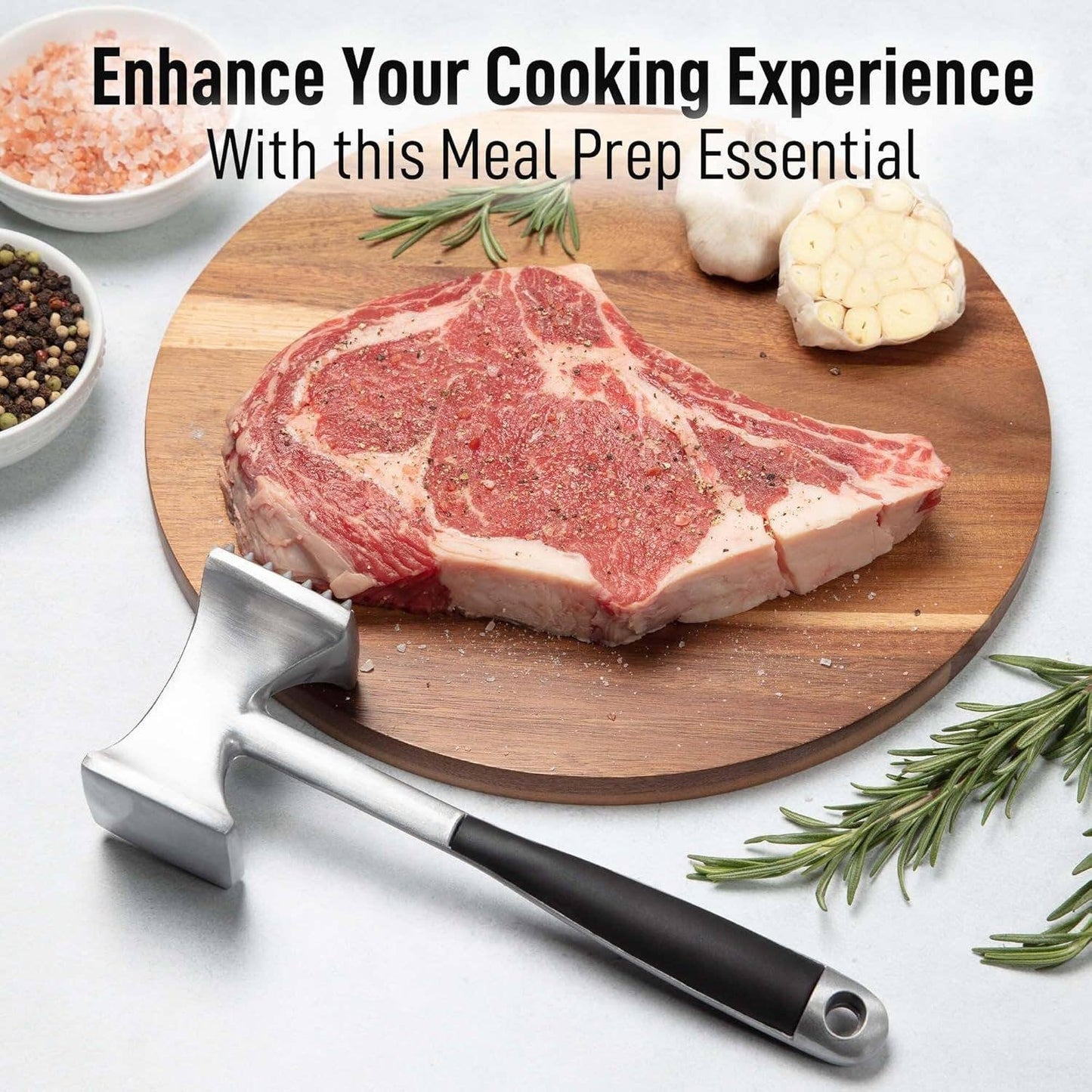 Zulay, Dual Sided Heavy Duty Meat Hammer Tenderizer