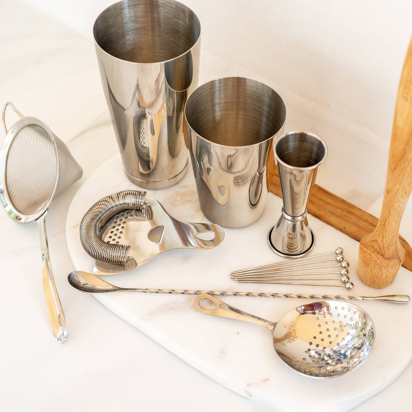 Craft Bar Set/Mixologist Cocktail Kit, Stainless (14 Piece)