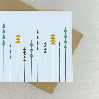 Gingerly Press, Pine Grove Folding Card