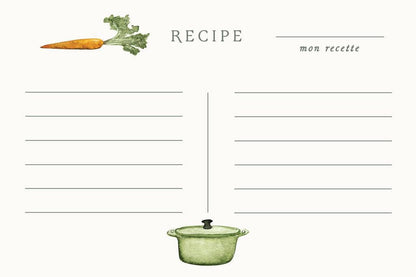 Vivi et Margot, Hand Illustrated Recipe Card Box Set 24