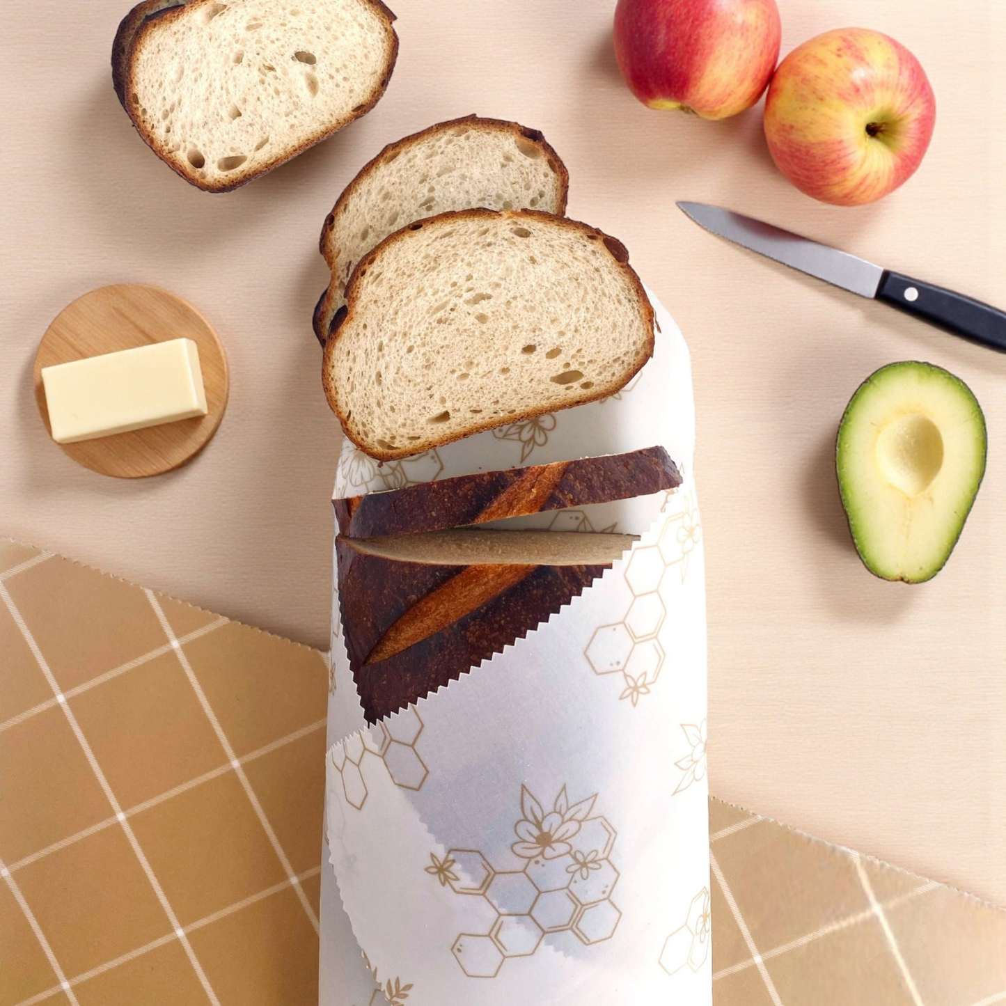 Nectar & Nest, XL Beeswax Bread Wraps