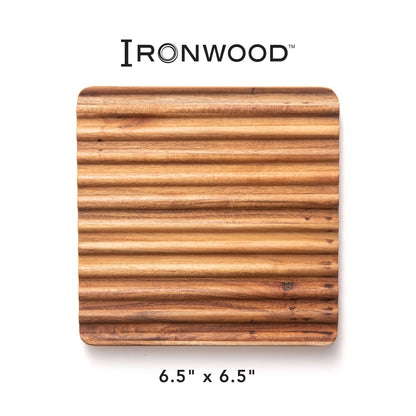 Ironwood, Acacia Trivet 6.5" x 6.5"