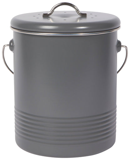 Steel Compost Bin Charcoal 1.25 Gallon
