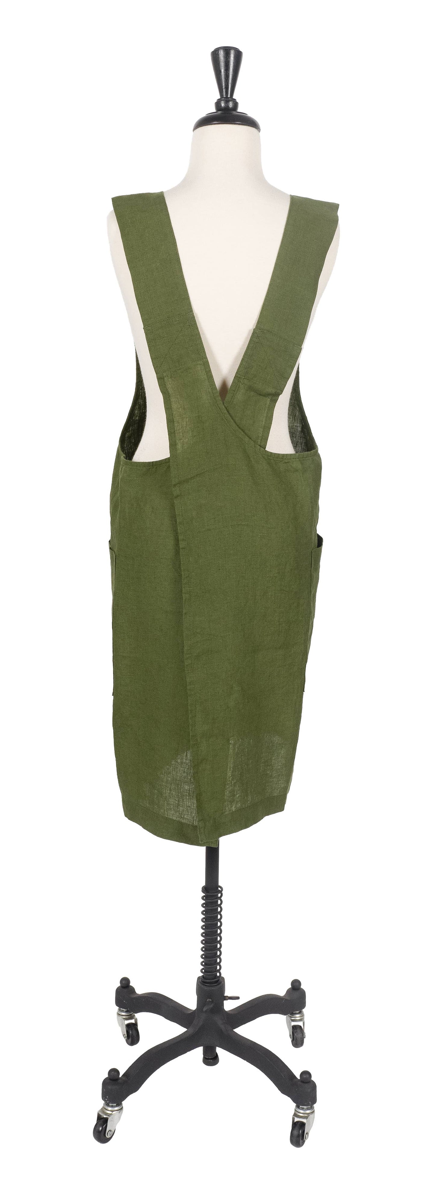 KAF Home, Stone Washed Linen Cross Back Smock Apron