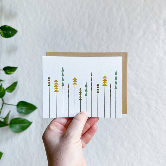 Gingerly Press, Pine Grove Folding Card