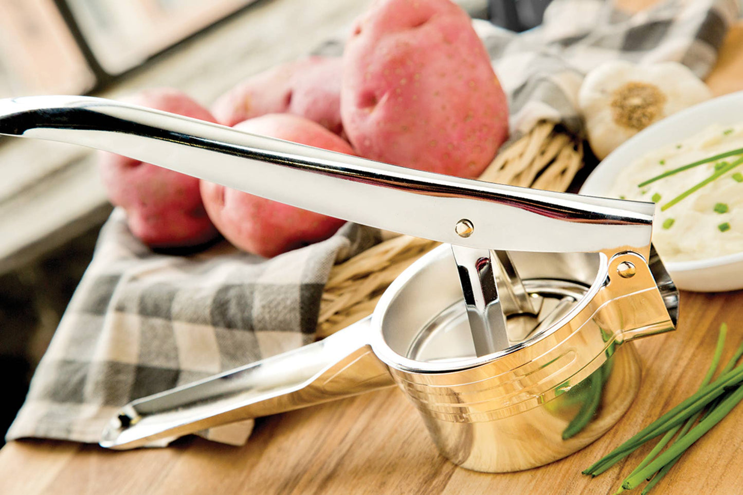 Fox Run Potato Ricer, Fruit Press, 10.5" x 4.25" x 3.75"