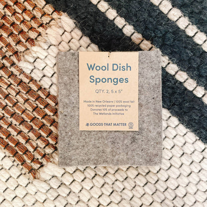 Goods That Matter, Wool Eco Dish Sponges - Gives to Wetland Restoration