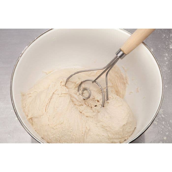 Mrs. Anderson's - Dough Whisk – 12in Stainless Steel Dough Whisk