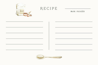 Vivi et Margot, Hand Illustrated Recipe Card Box Set 24