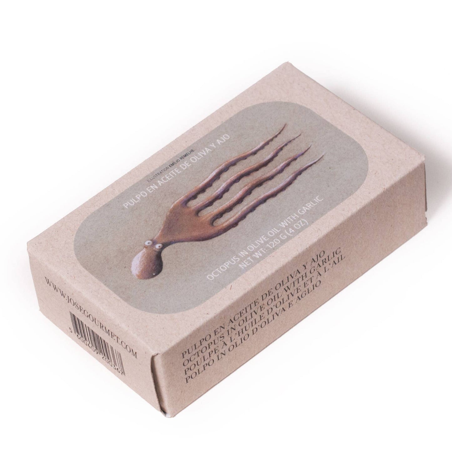 Jose Gourmet Octopus in Olive Oil with Garlic, 120g