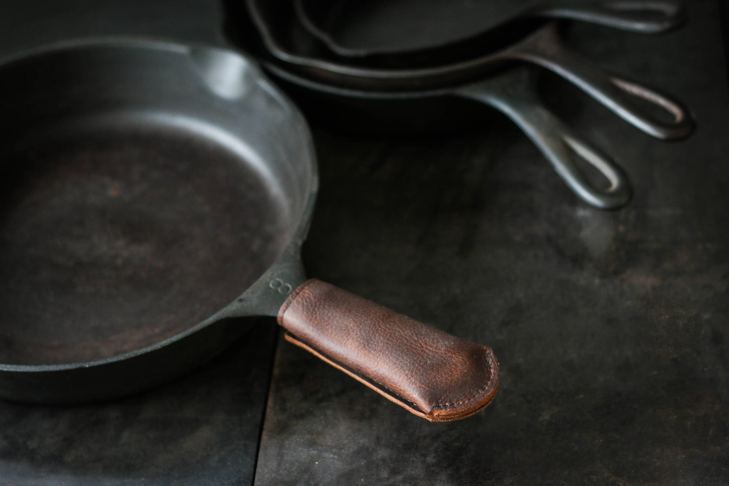 Hardmill Cast Iron Skillet Handle Cover (LONG)