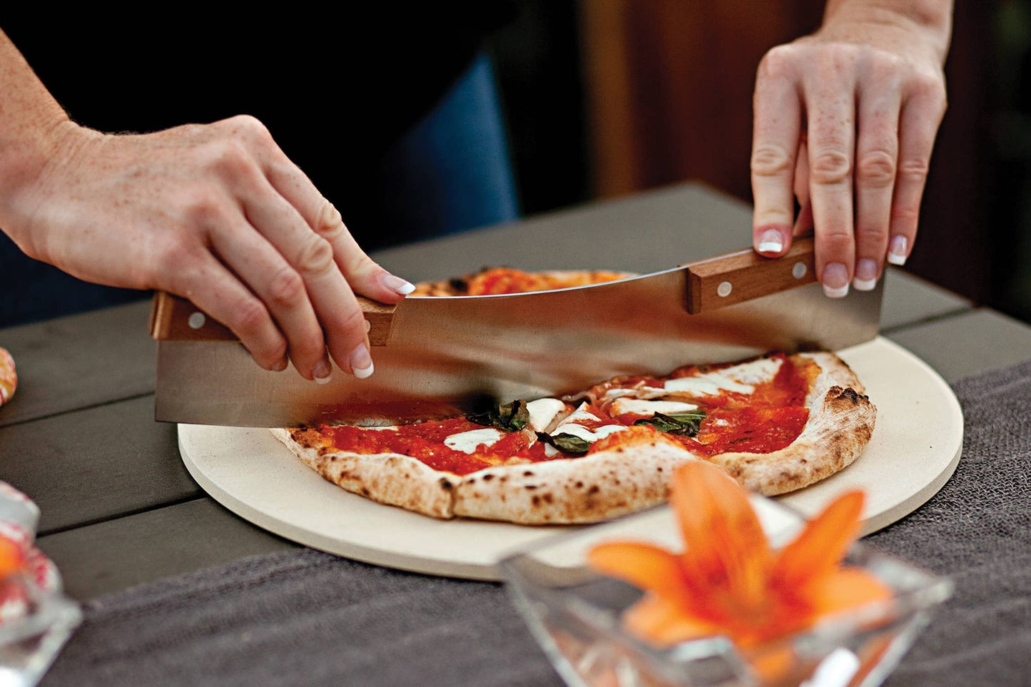 Pizza Cutter, Stainless Steel, 13" Blade
