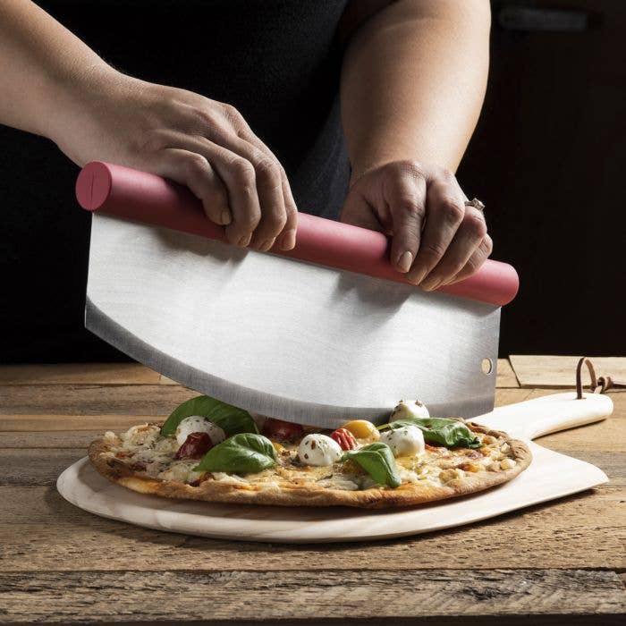 Fantes Cousin Luca's Rocking Pizza Cutter With Blade Guard