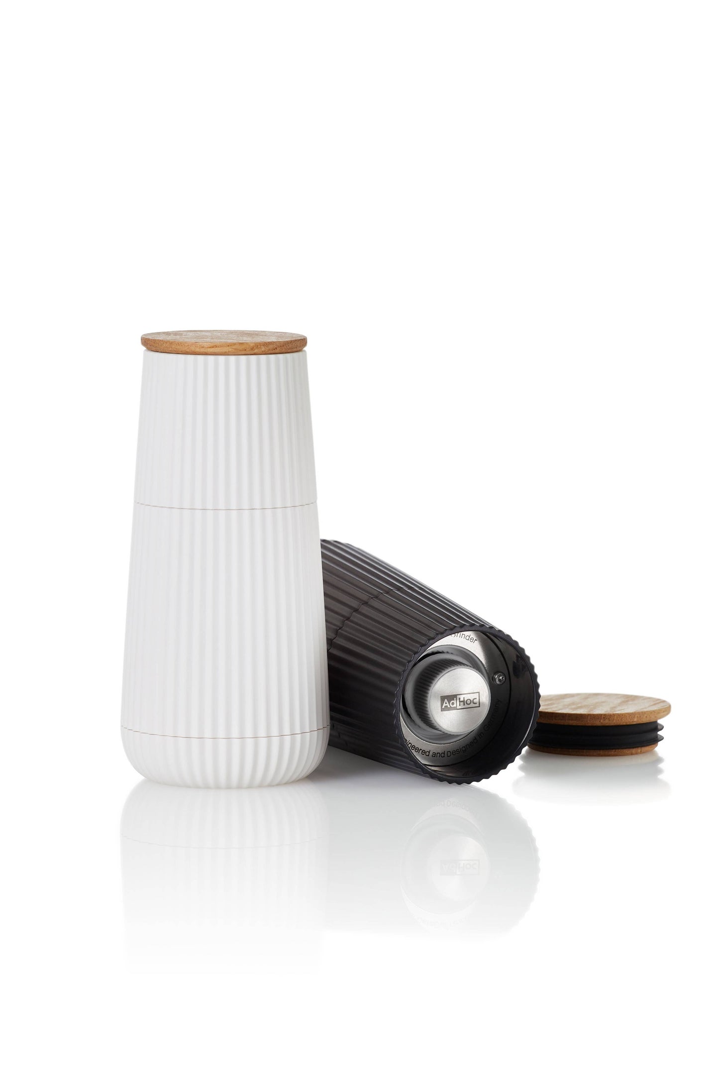 AdHoc Scape Salt & Pepper Mill Set Black & White