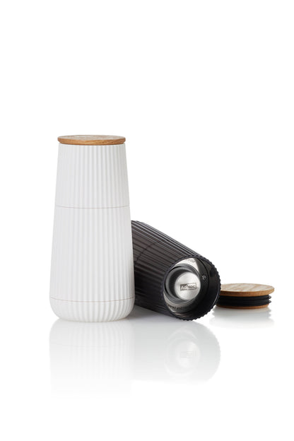 AdHoc Scape Salt & Pepper Mill Set Black & White