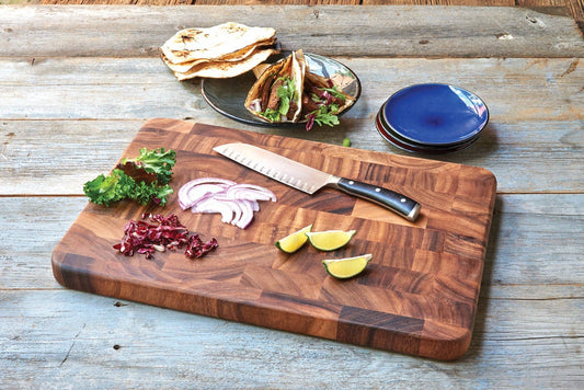 Ironwood,  Acacia End Grain Cutting Board - 20"x 14"x1.25"