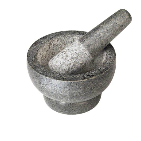 SMALL Cole & Mason Silver Granite Mortar & Pestle