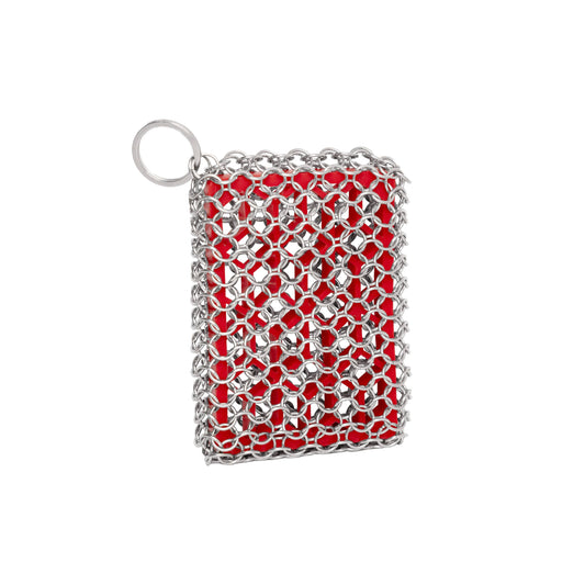 Outset Chain Mail Cast Iron Scrubber Pad, 4.5" x 3.5"