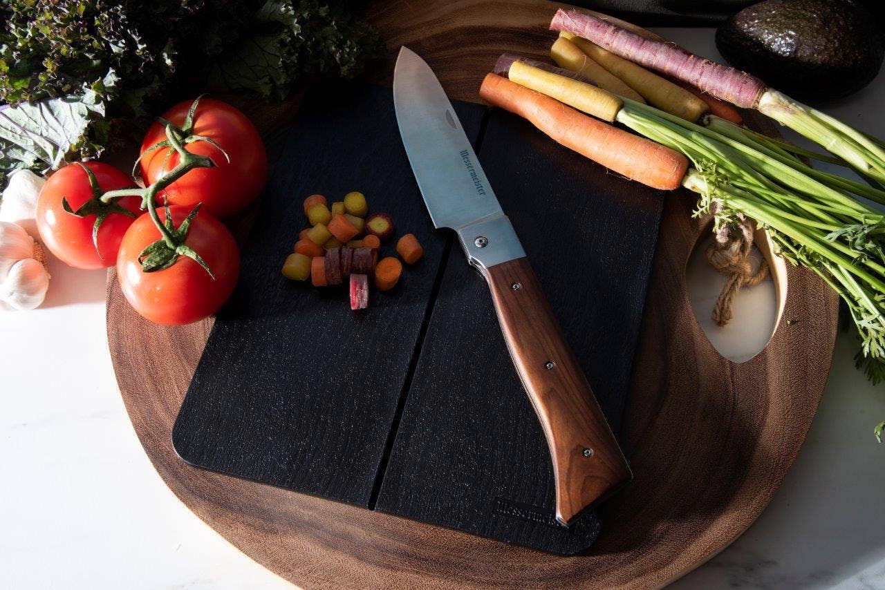 Messermeister 6" Adventure Chef's Folding Camp Knife / Maple